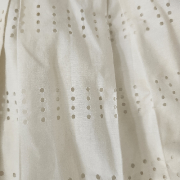 GAP Kid Girl Toddler Dot Eyelet Elegant Cream Mini Sz Event Special Occasion - Picture 2 of 7